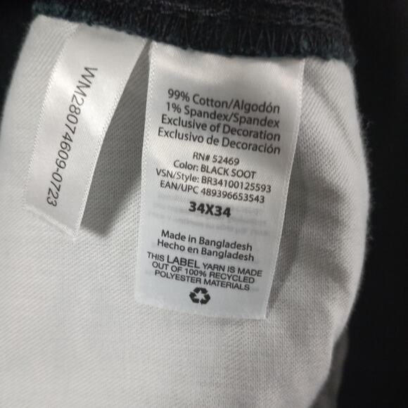 Brahma Work Carpenter Pants Men Size 34x34 Black Relaxed Fit - Picture 5 of 7